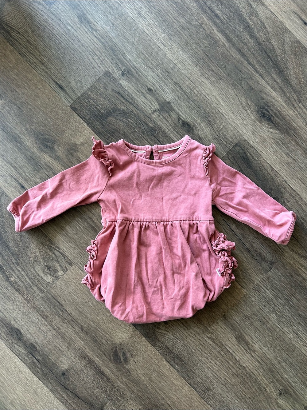 Ruffle Butts Pink and White Striped Baby Leggings